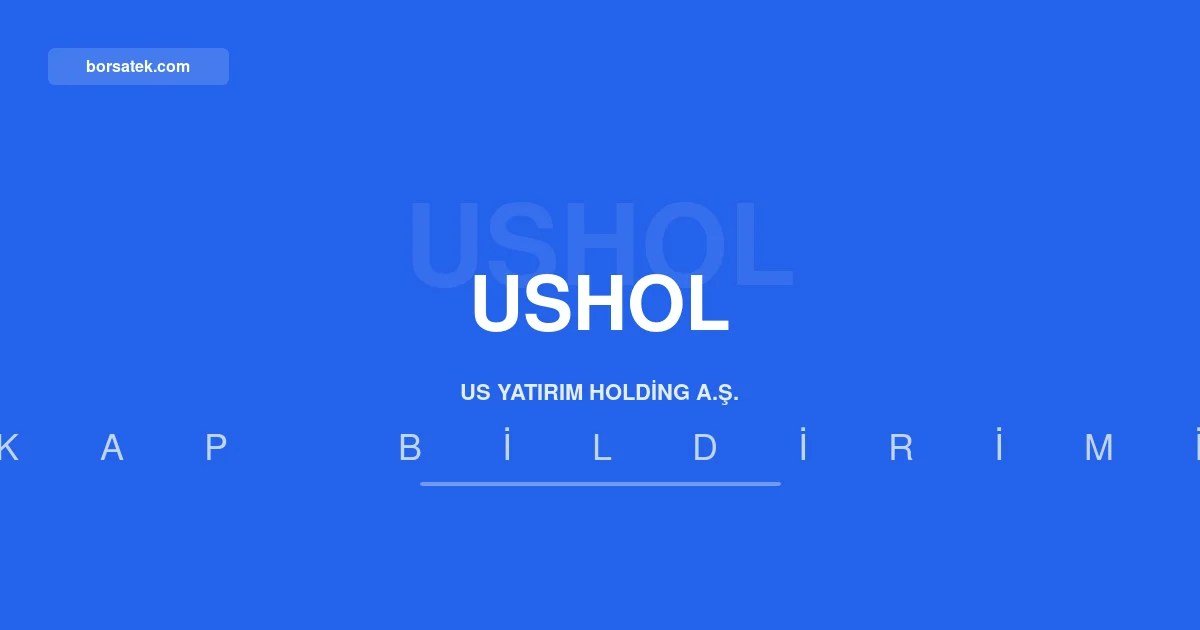 US Yatırım Holding Rona Boya ortaklığı